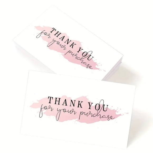 50 pcs "Thank You for Your Purchase” Small Business Thank You Cards - Picture 2 of 5